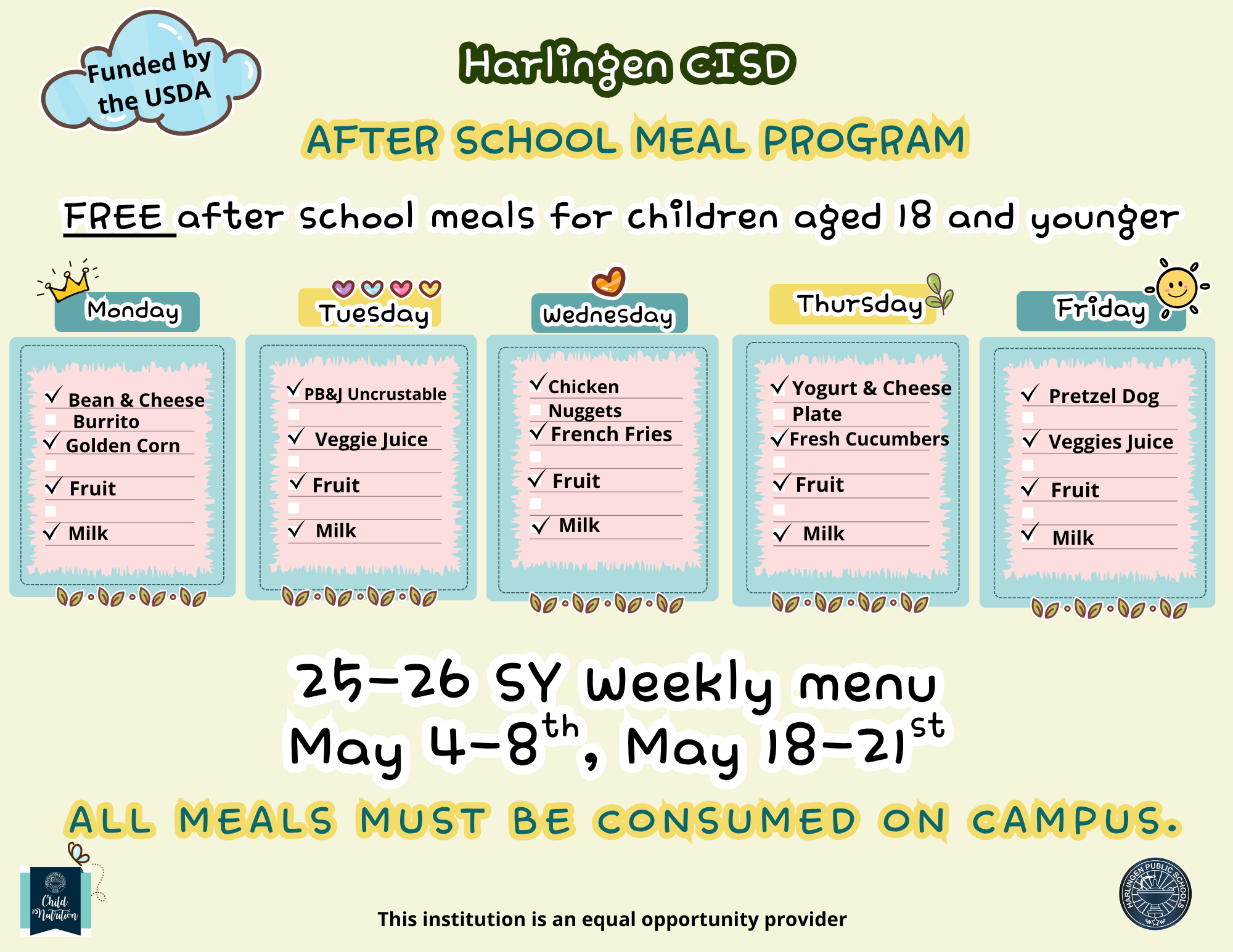 Supper Menus/CACFP Wk2